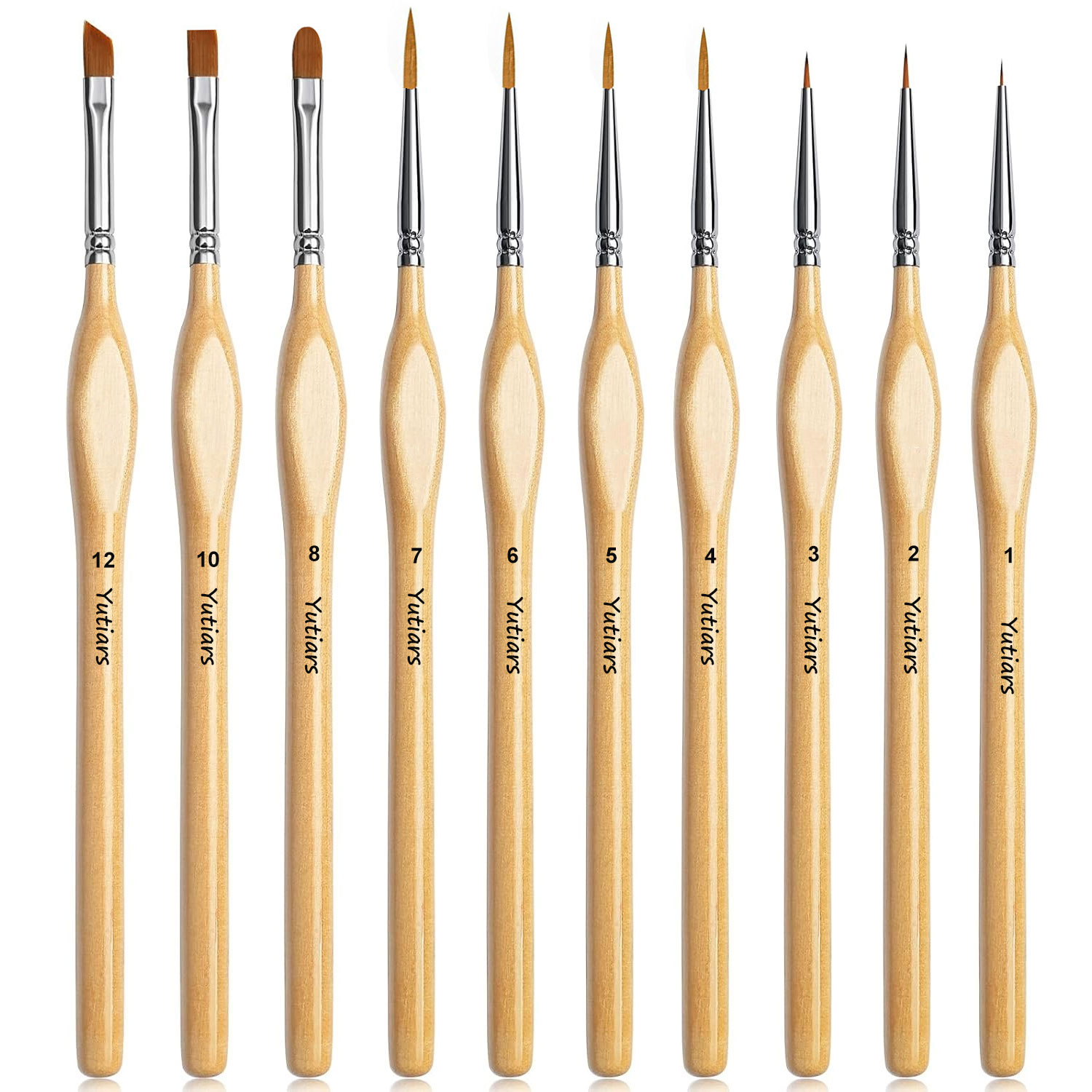 Model Kit Warhammer - 10pcs Precision Paint Brush Set for