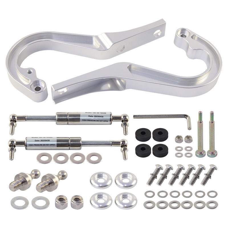 Model Kit V8 - Aluminum Hood Hinge Left+Right Billet Kit