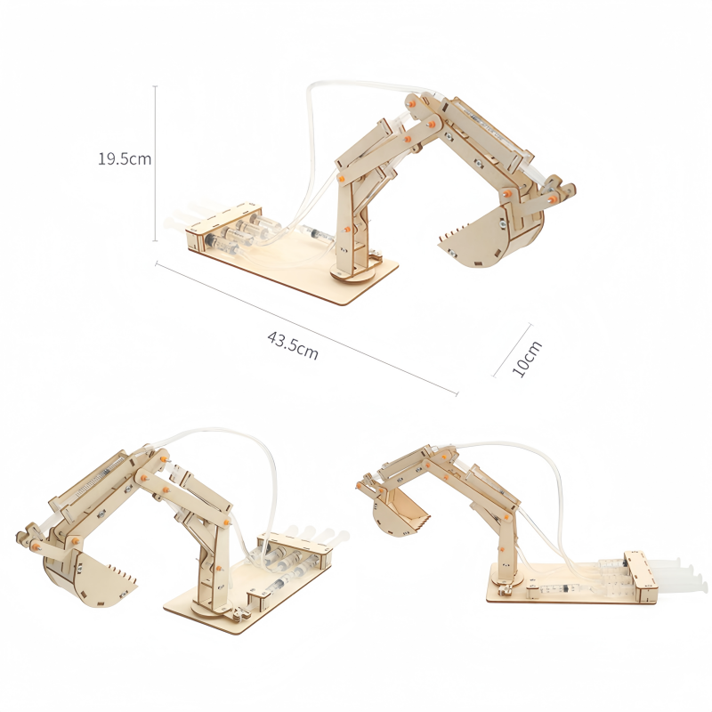 Model Kit Excavator - DIY Hydraulic Excavator Model STEM Kit
