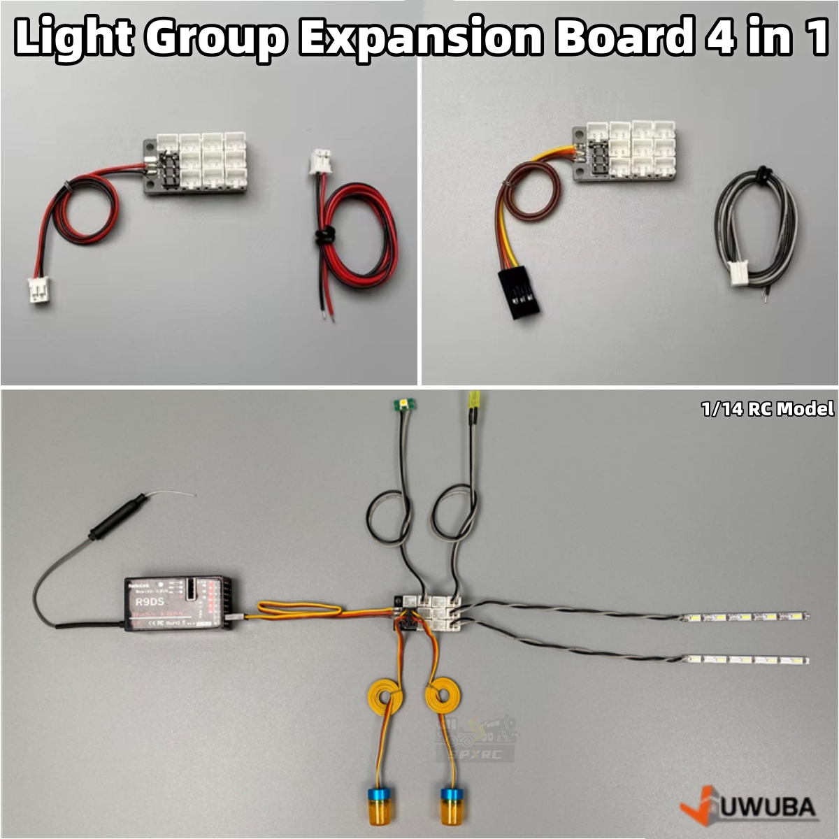 Model Kit Excavator - RC Truck Light Group Expansion Board