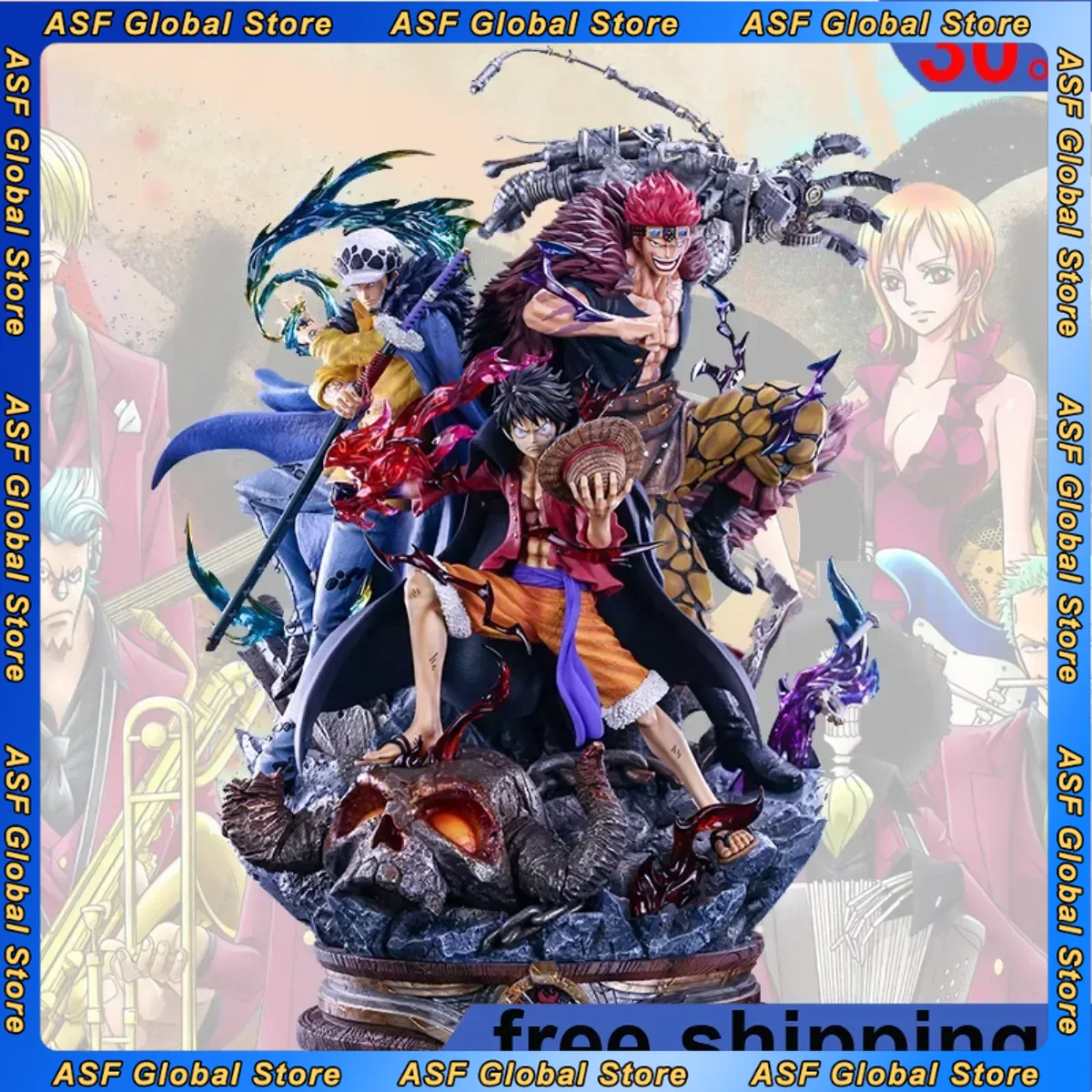 Model Kit Judge - 20cm One Piece Anime Figures Luffy