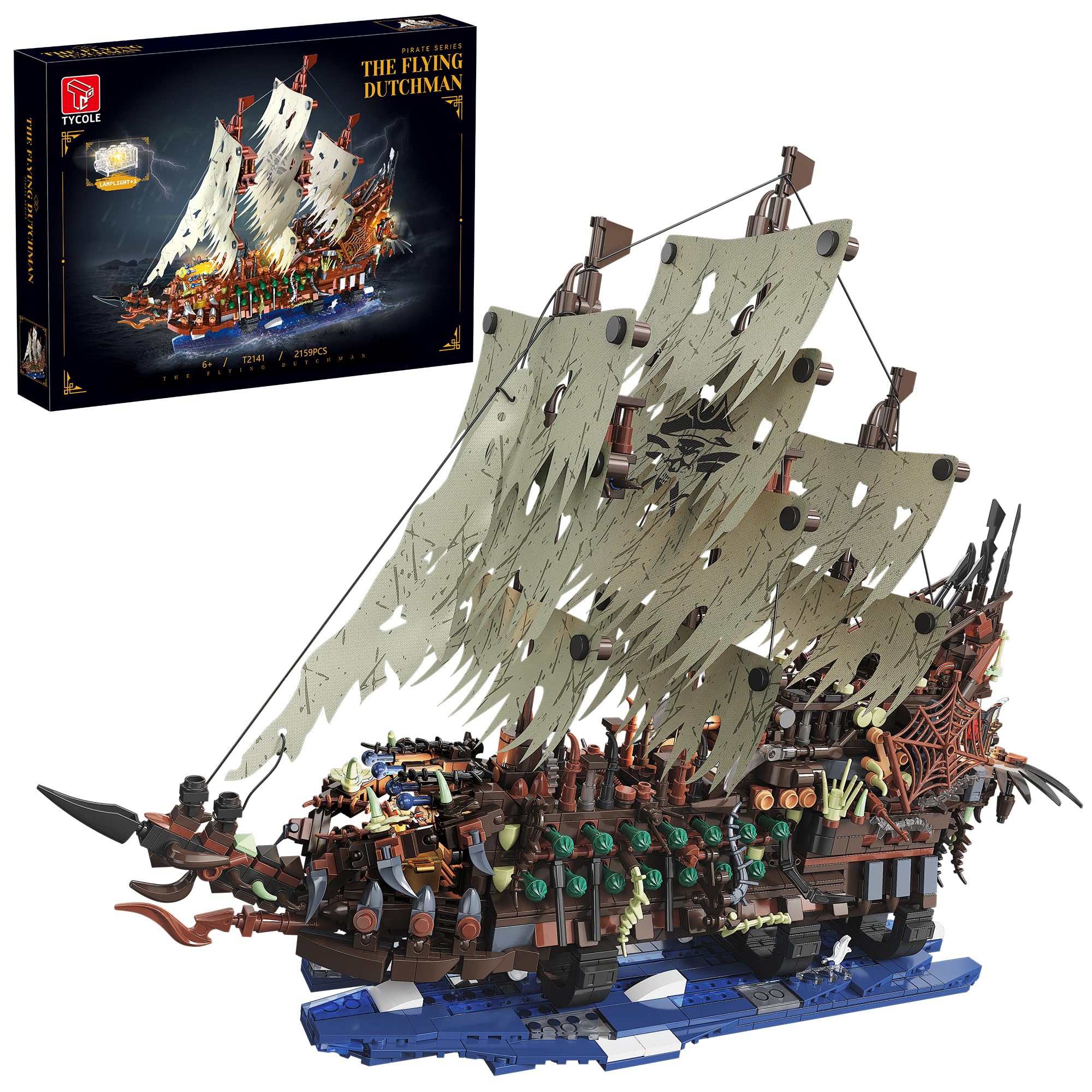 Model Kit Chemistry - 2159PCS Pirate Ship Building Kits with
