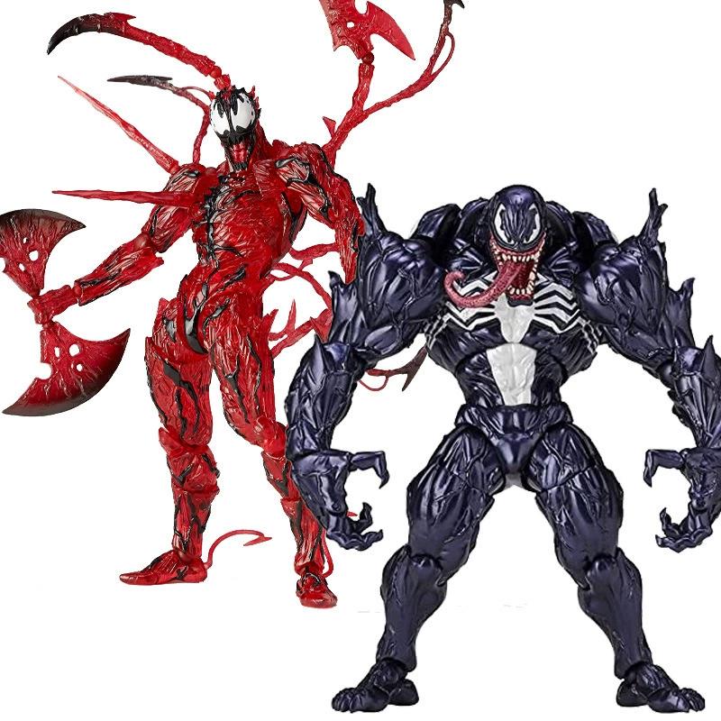 Model Kit Spiderman - 16CM Venom Carnage Anime Doll Action
