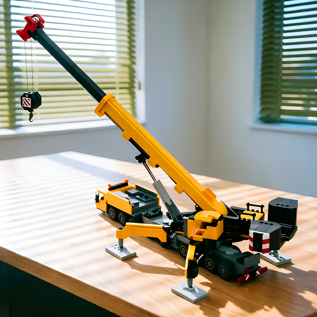 Model Kit Excavator - Home Decor Heavy Crane City Truck