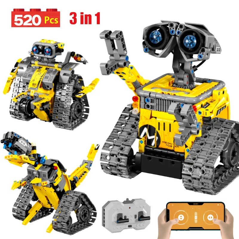 Model Kit Excavator - 520pcs 3 in 1 City Technical
