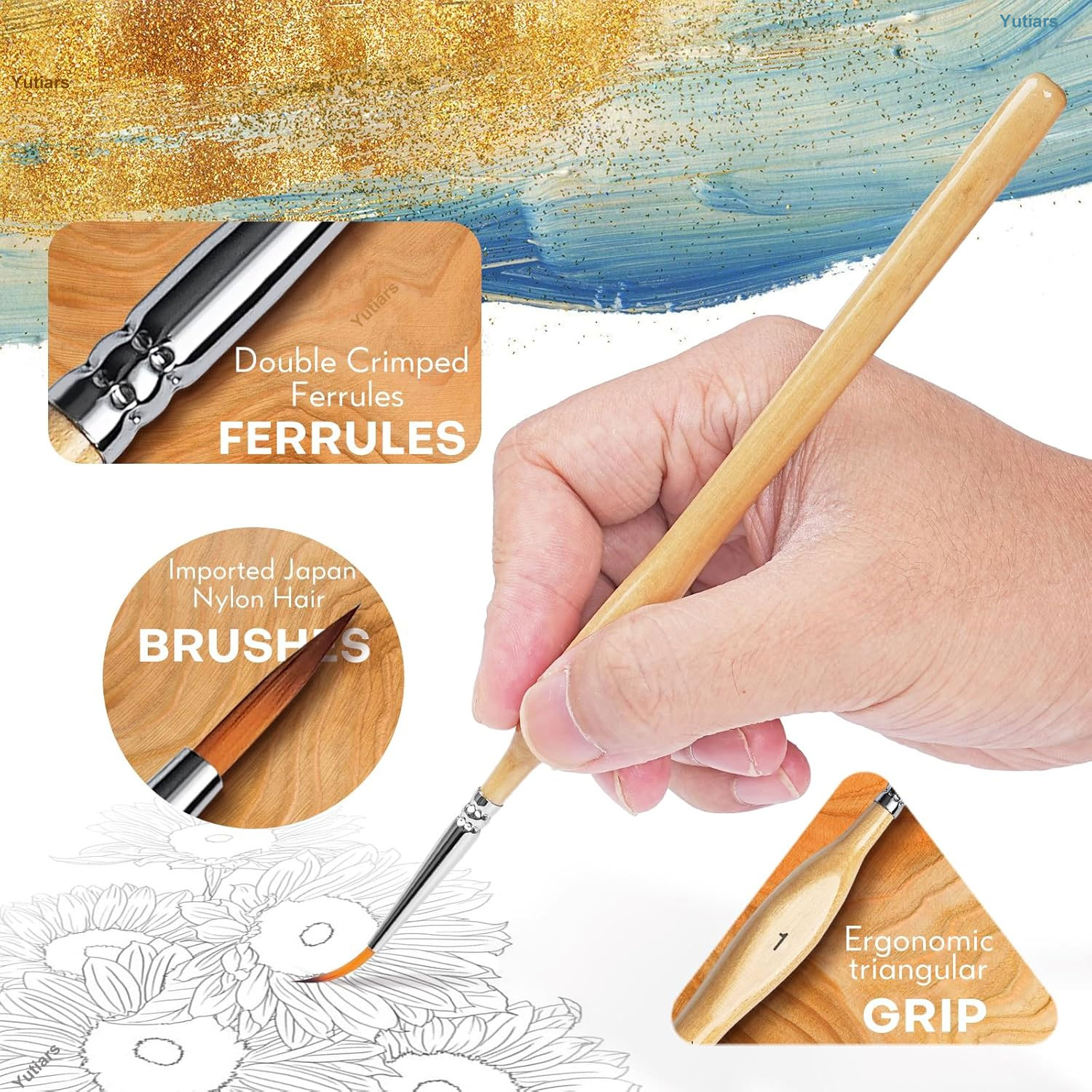 10pcs Precision Paint Brush Se - Model Kit Warhammer recension och pris