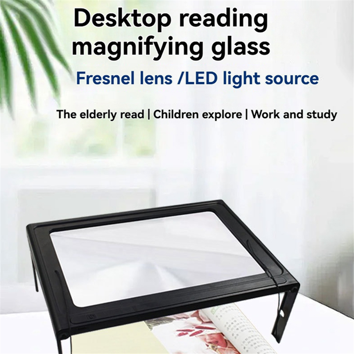 ABNJ Reading Magnifier 3X Larg - Magnifier With Light recension och pris