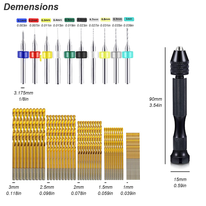 Micro Mini Pin Vise Hand Drill - Pin Vice Micro recension och pris
