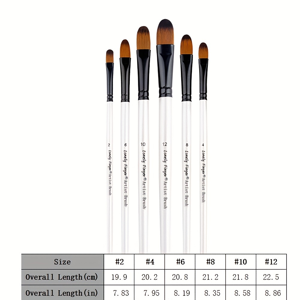 6pcs Artist Paint Brushes Set  - Model Kit Acrylic Paint recension och pris