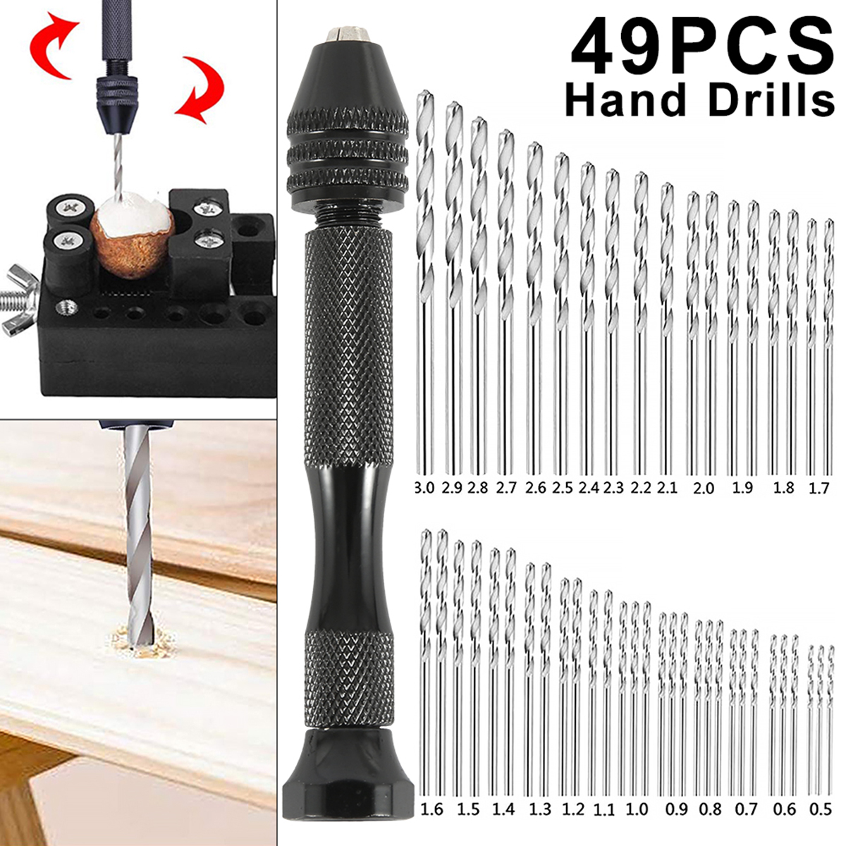 49 Mini Pieces Precision Pin V - Pin Vice Micro recension och pris