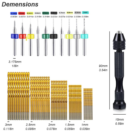 Micro Mini Pin Vise Hand Drill - Pin Vice Micro recension och pris
