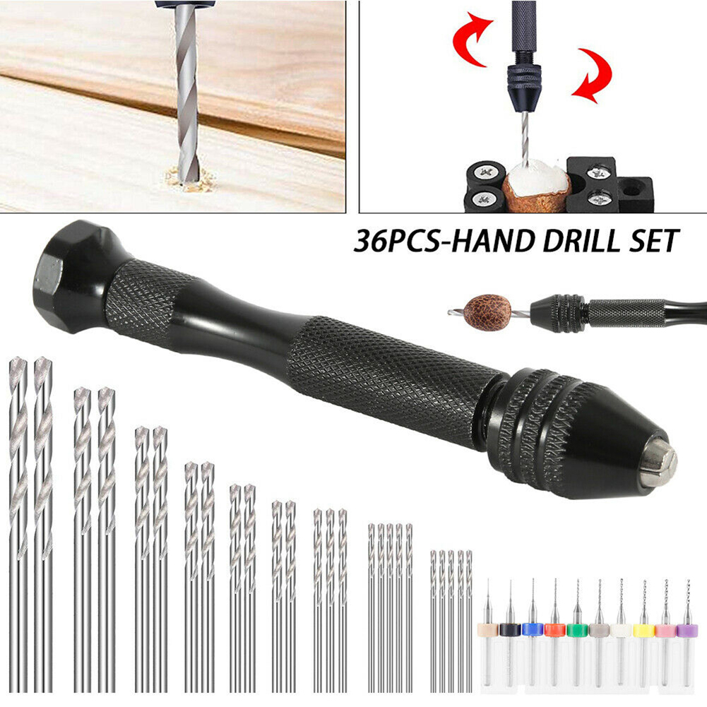 36Pcs Micro Hand Drill Bits Se - Pin Vice Micro recension och pris