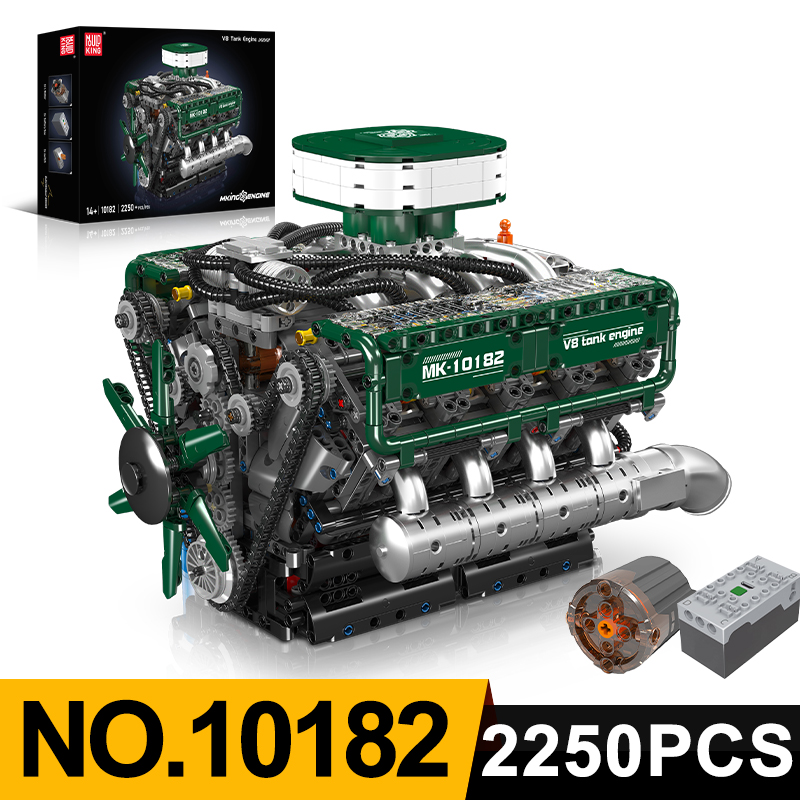 Mould King 10182 V8 Tank Engin - Model Kit V8 recension och pris