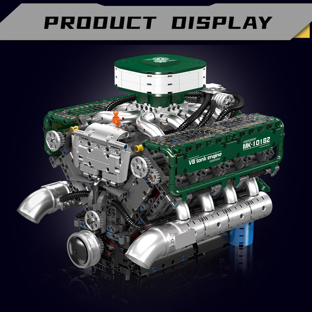 Mould King 10182 V8 Tank Engin - Model Kit V8 recension och pris