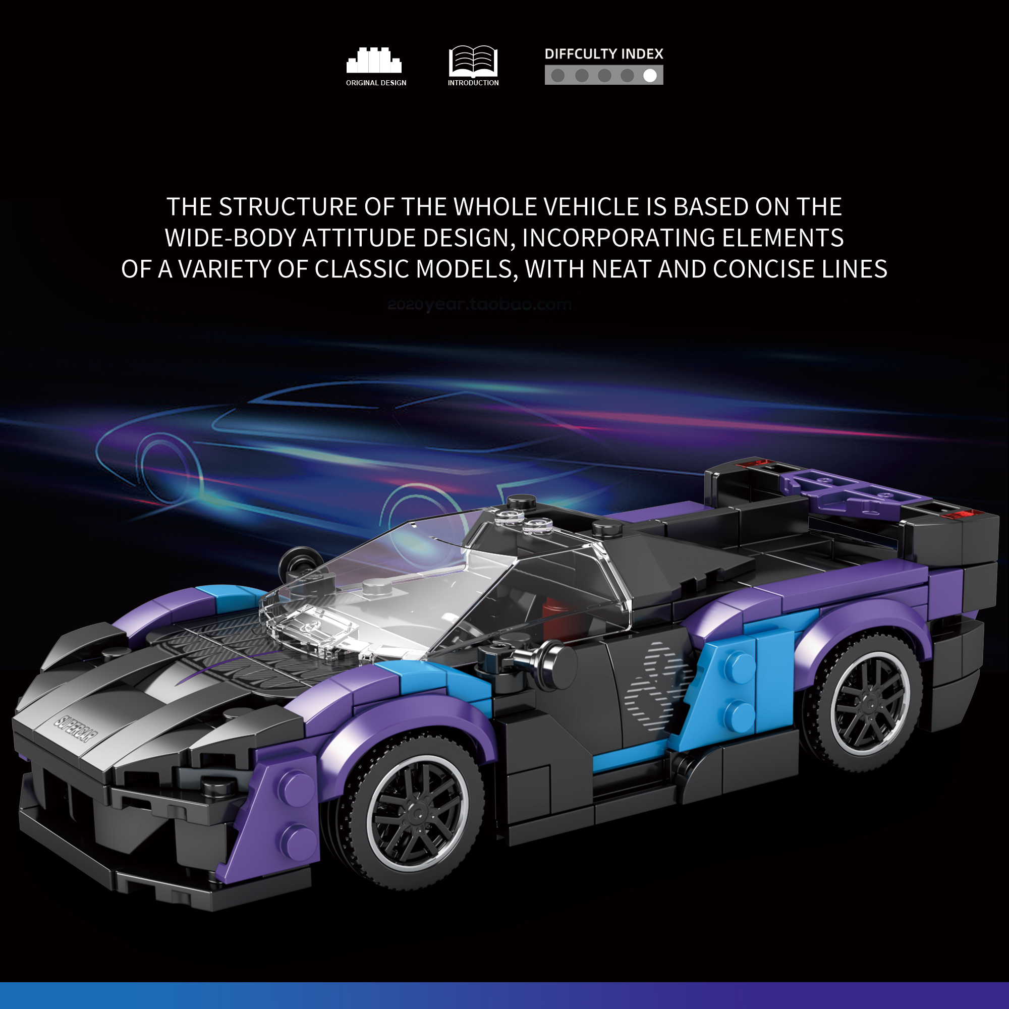 Reobrix SABRE Supercar Buildin - Model Kit Chemistry recension och pris