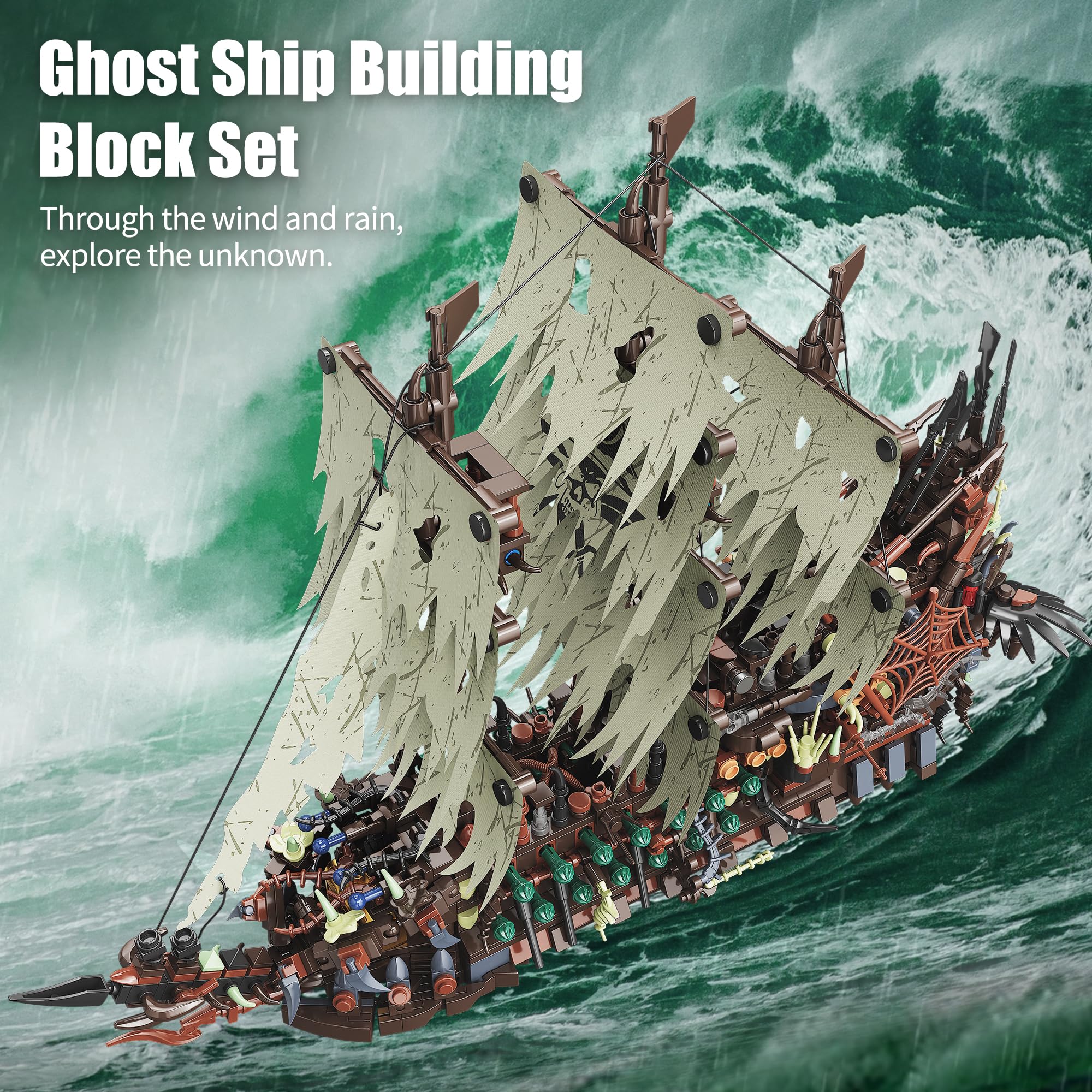 2159PCS Pirate Ship Building K - Model Kit Chemistry recension och pris