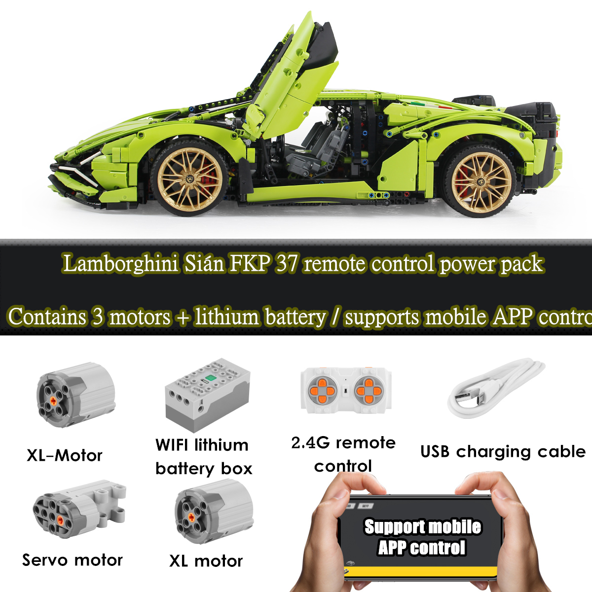 APP RC LED Light set for Lambo - Model Kit Lamborghini recension och pris