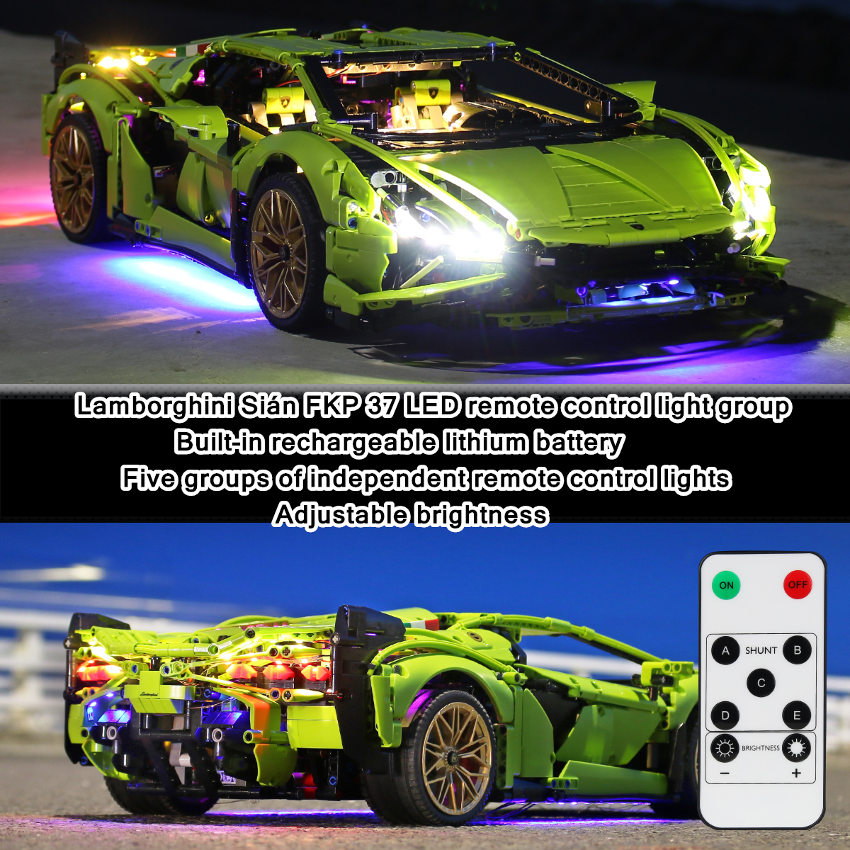 APP RC LED Light set for Lambo - Model Kit Lamborghini recension och pris