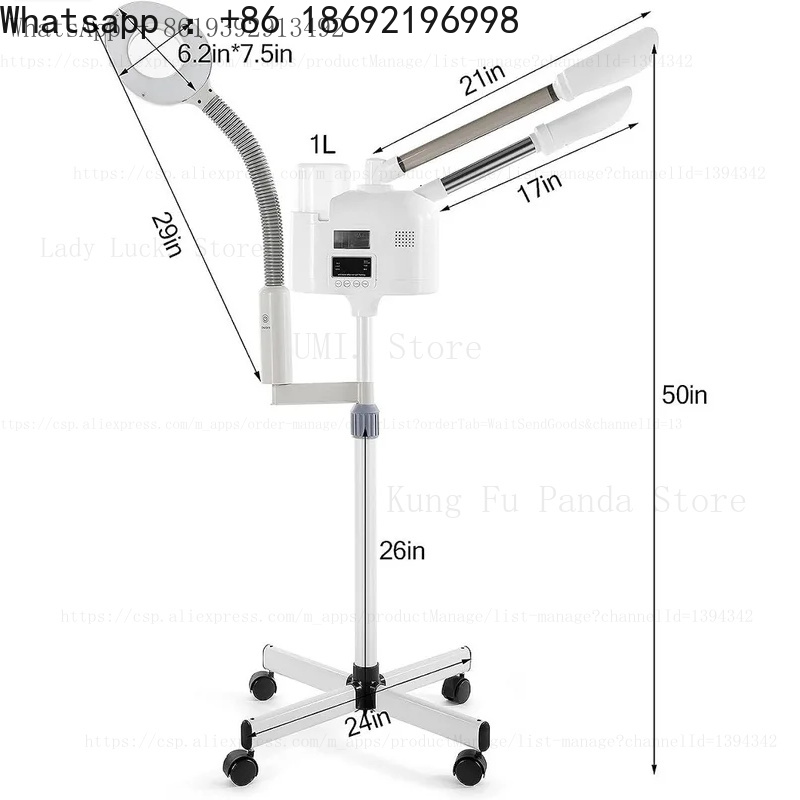 Salon Spa nanosteamer 3-in-1 F - Magnifier With Light recension och pris