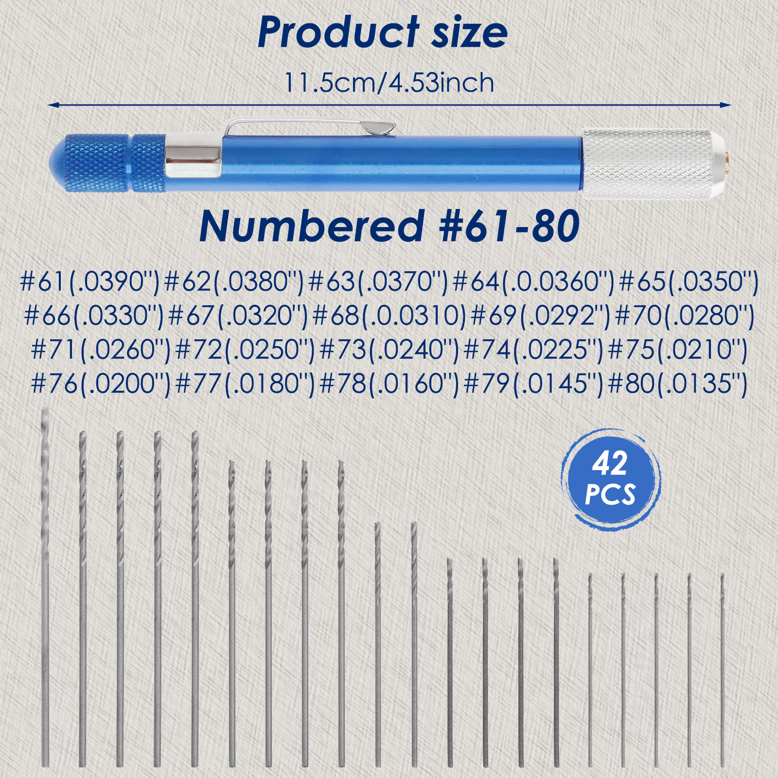 Mini Micro Drill Bit Set, HSS  - Pin Vice Micro recension och pris