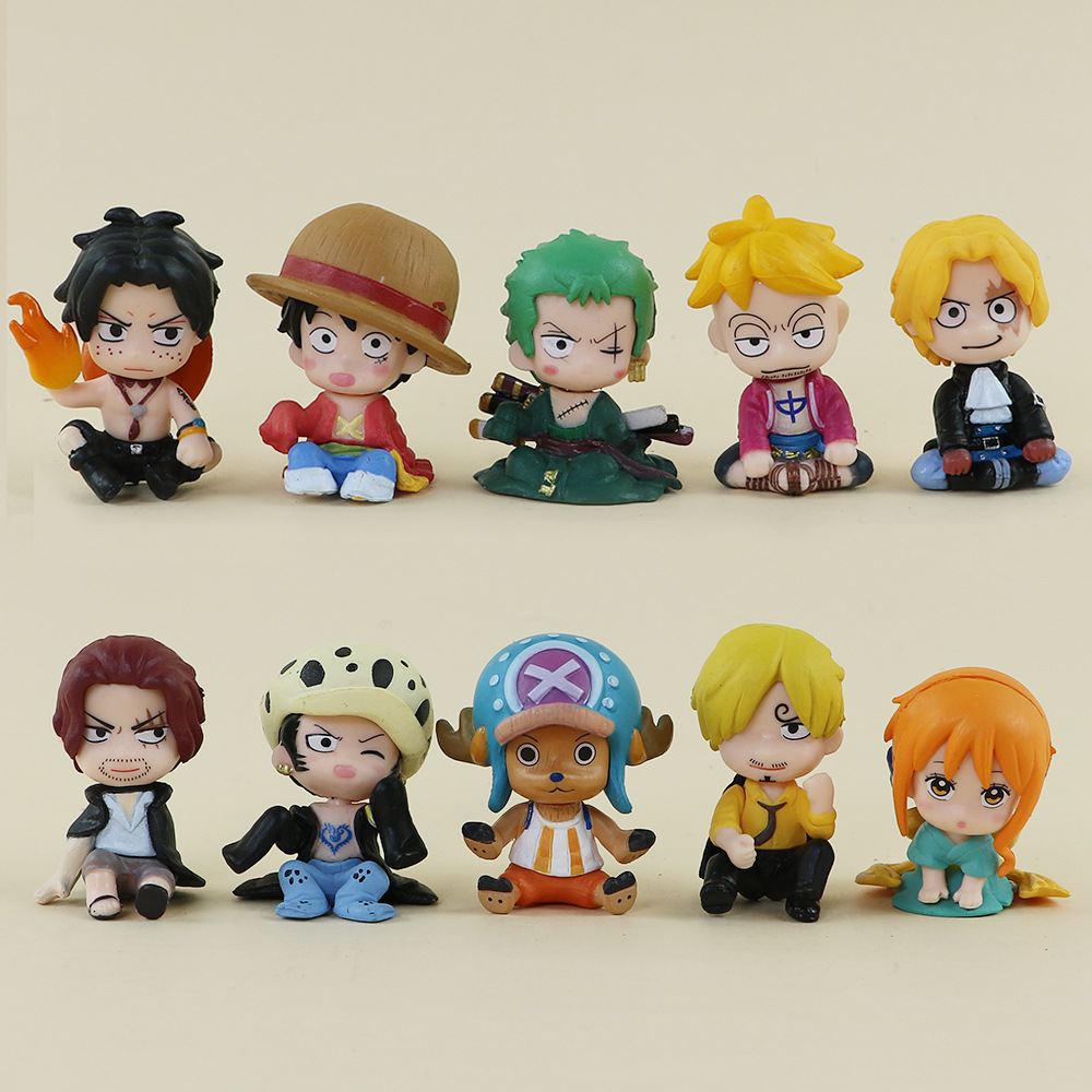 10PCS One Piece Figures Set Lu - Model Kit Judge recension och pris