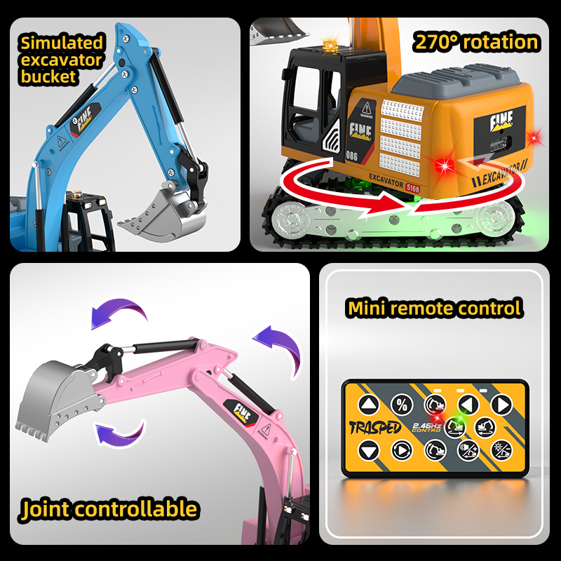 ZWN Remote Control Excavator D - Model Kit Excavator recension och pris