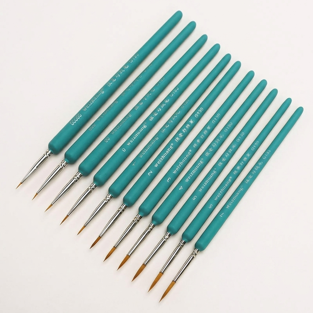 11 PCS Miniature Paint Brushes - Model Kit Acrylic Paint recension och pris