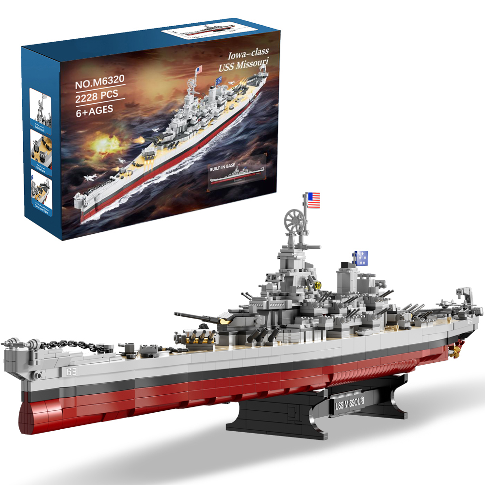 2228PCS USS Missouri battleshi - Model Kit Chemistry recension och pris