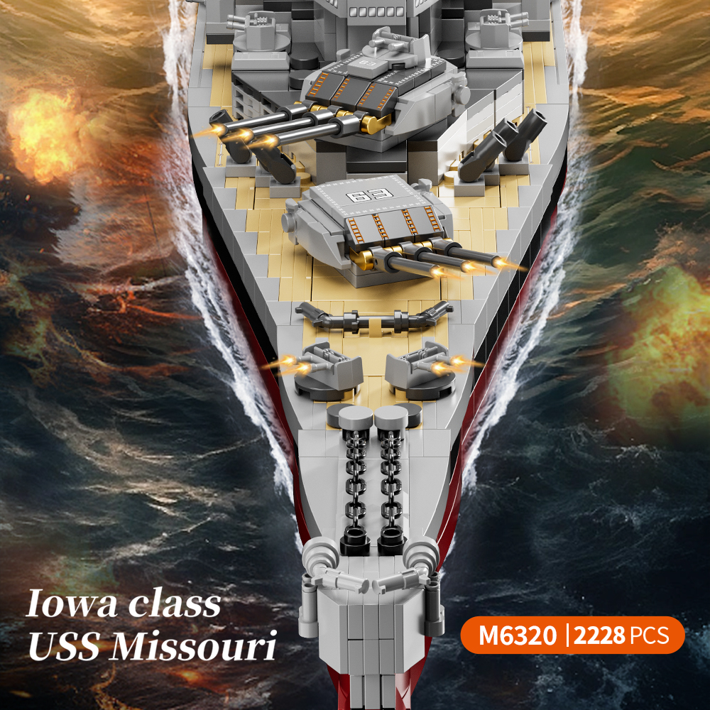 2228PCS USS Missouri battleshi - Model Kit Chemistry recension och pris