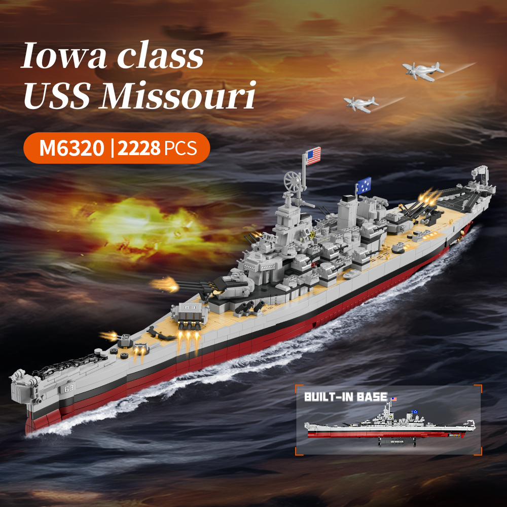 2228PCS USS Missouri battleshi - Model Kit Chemistry recension och pris