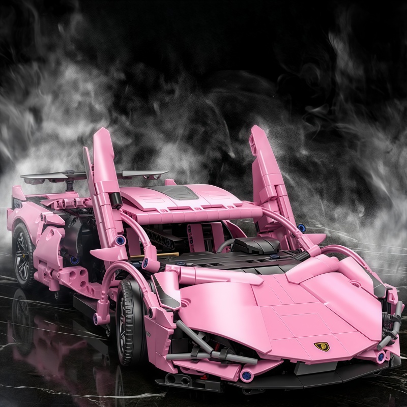 1296+PCS Technical Pink Lambor - Model Kit Lamborghini recension och pris