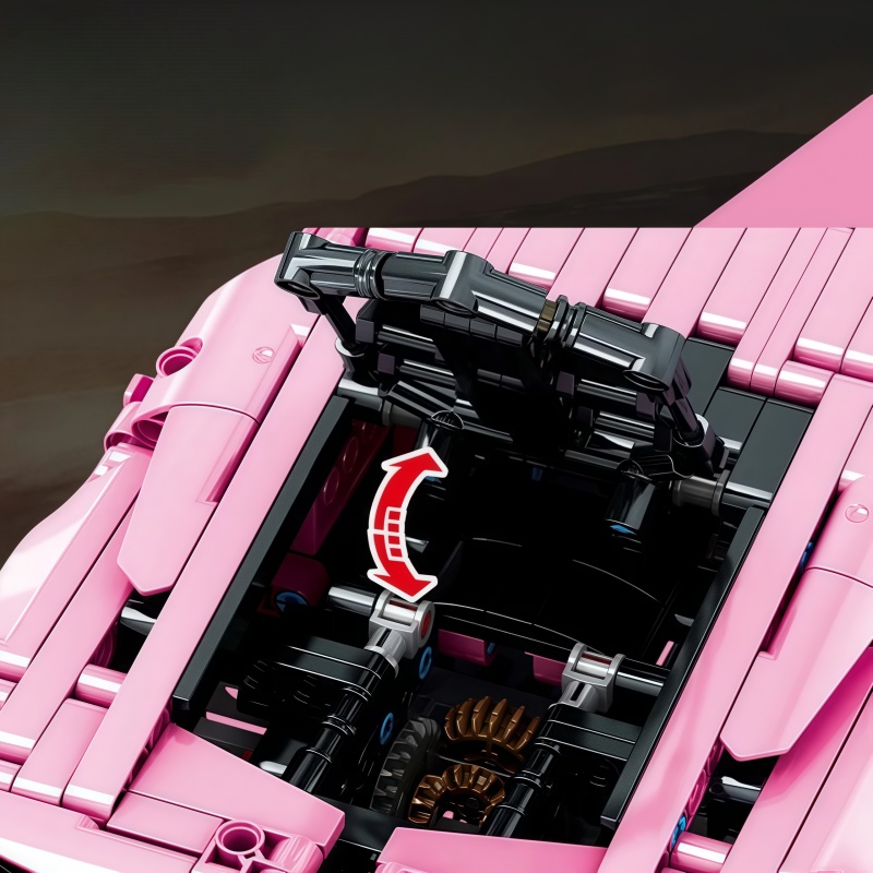 1296+PCS Technical Pink Lambor - Model Kit Lamborghini recension och pris