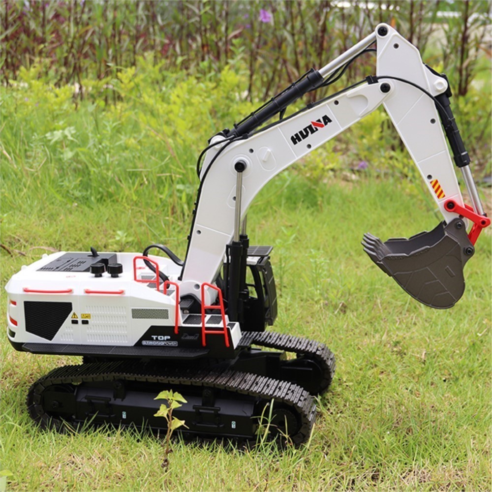 US Stock 1/14 HUINA RC Metal E - Model Kit Excavator recension och pris