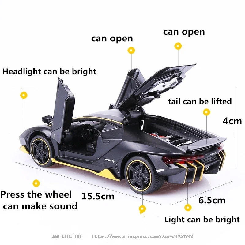 1:32 LP770 750 Alloy Sports Ca - Model Kit Lamborghini recension och pris