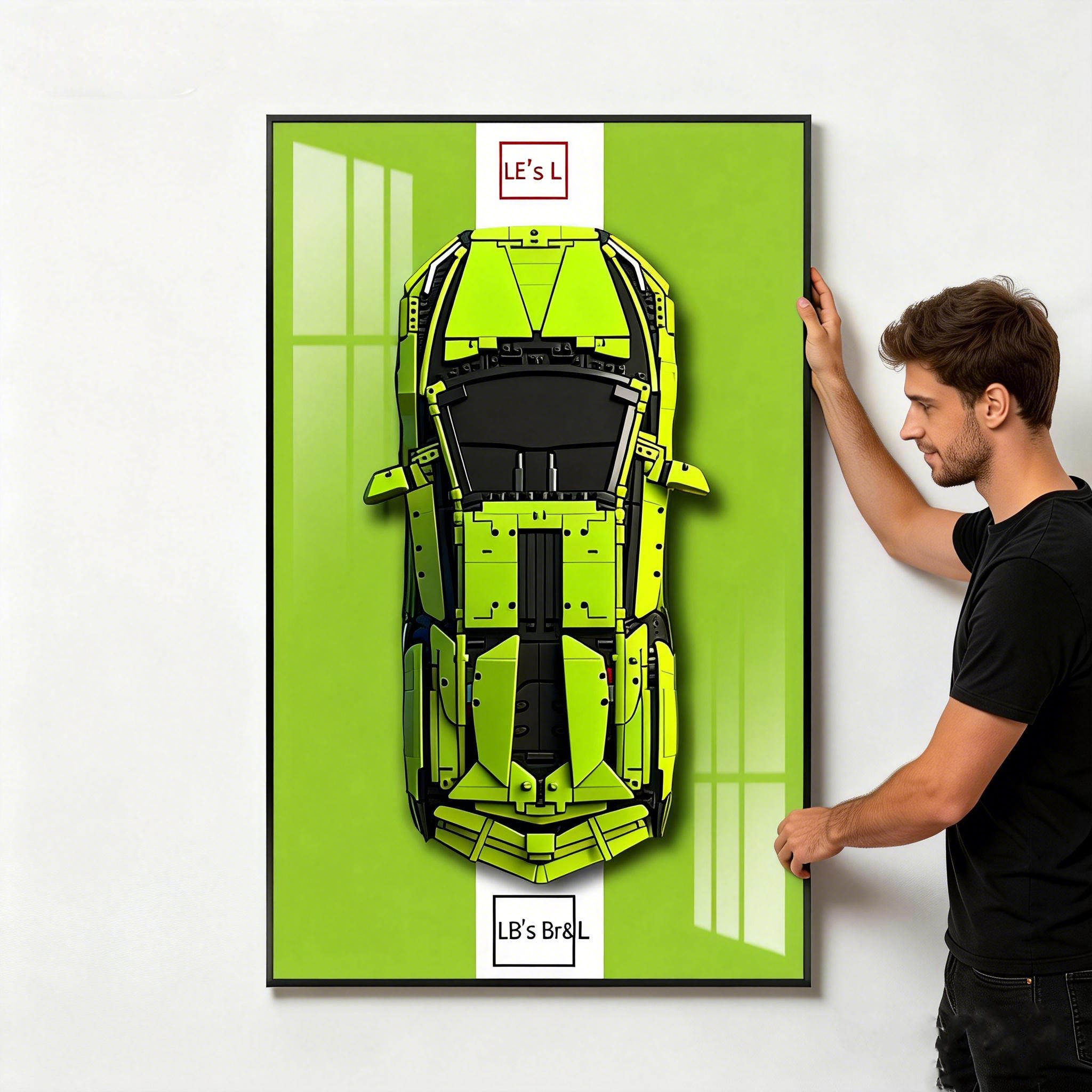 Display Wall Mount for LEGO 42 - Model Kit Lamborghini recension och pris