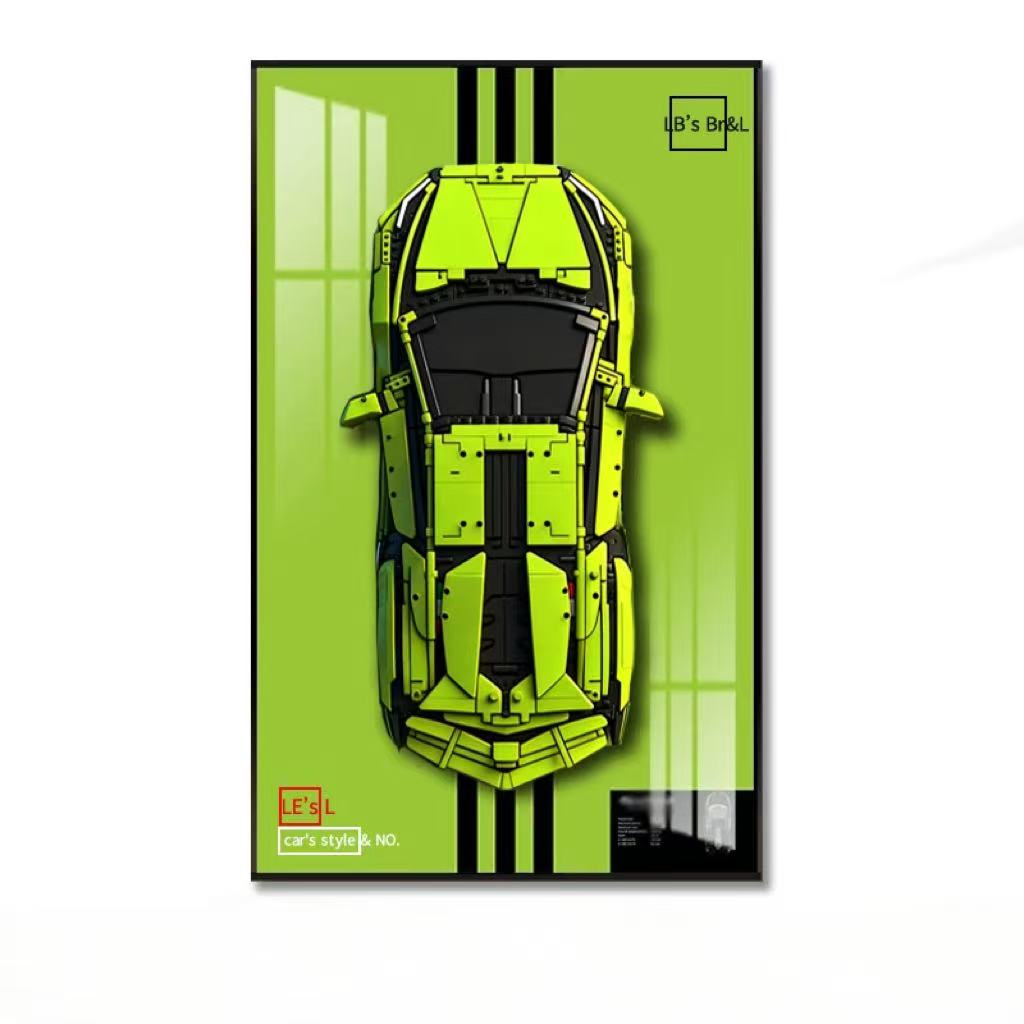 Display Wall Mount for LEGO 42 - Model Kit Lamborghini recension och pris