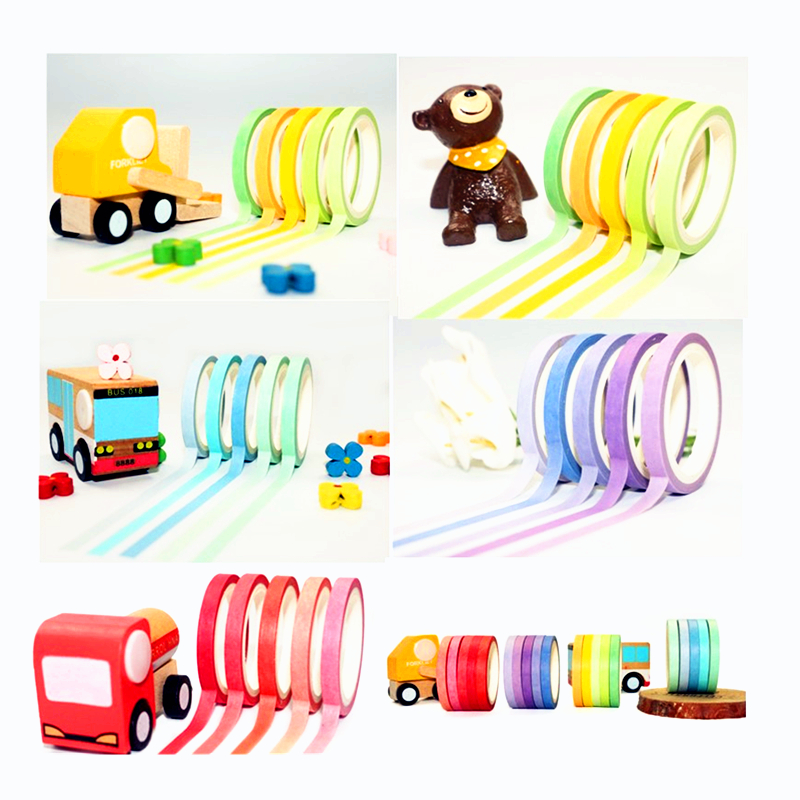 20roll 7.5mm Colorful Washi Ta - Masking Tape Thin recension och pris