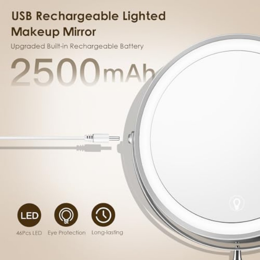 Wall Mounted Lighted Makeup Mi - Magnifier With Light recension och pris