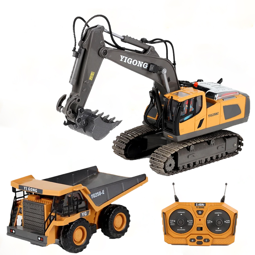 4WD RC Excavator Bulldozer Dum - Model Kit Excavator recension och pris