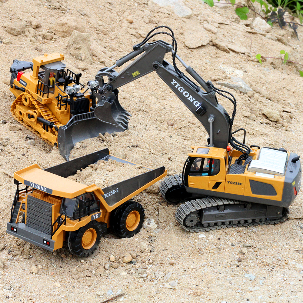 4WD RC Excavator Bulldozer Dum - Model Kit Excavator recension och pris