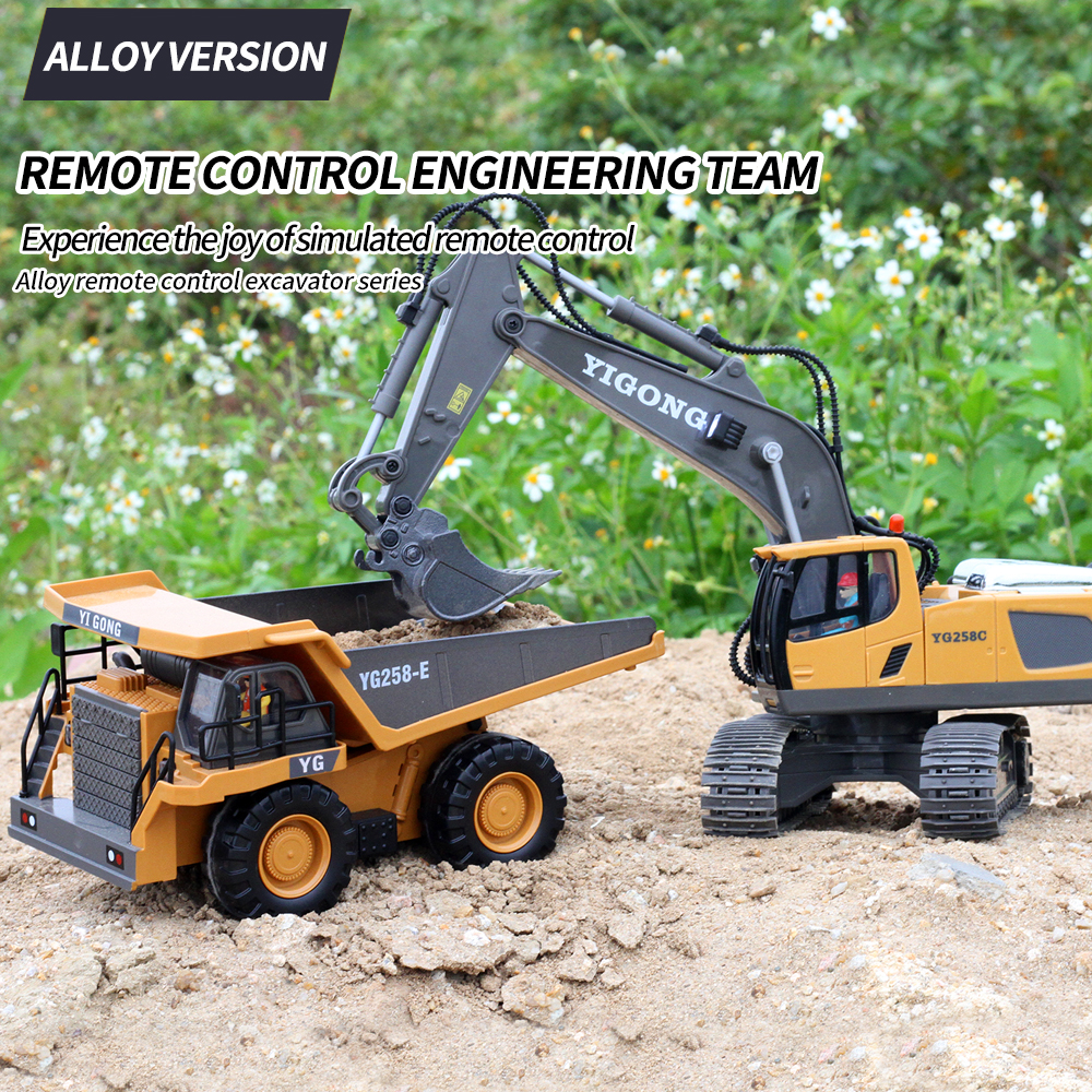 4WD RC Excavator Bulldozer Dum - Model Kit Excavator recension och pris
