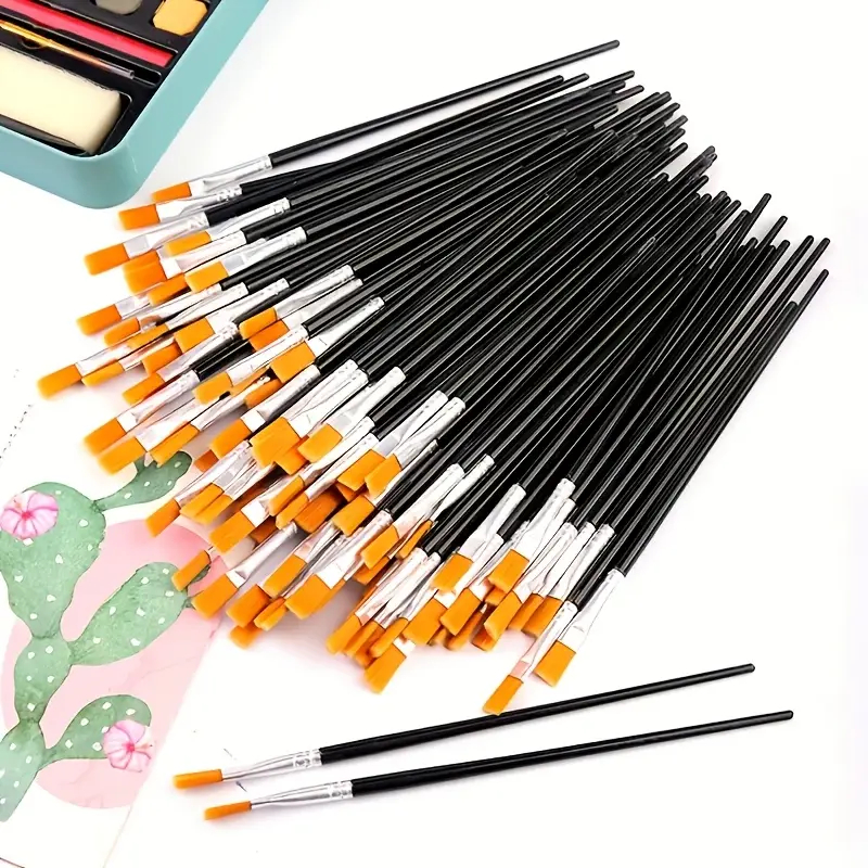 Flat And Round Paint Brushes S - Model Kit Acrylic Paint recension och pris