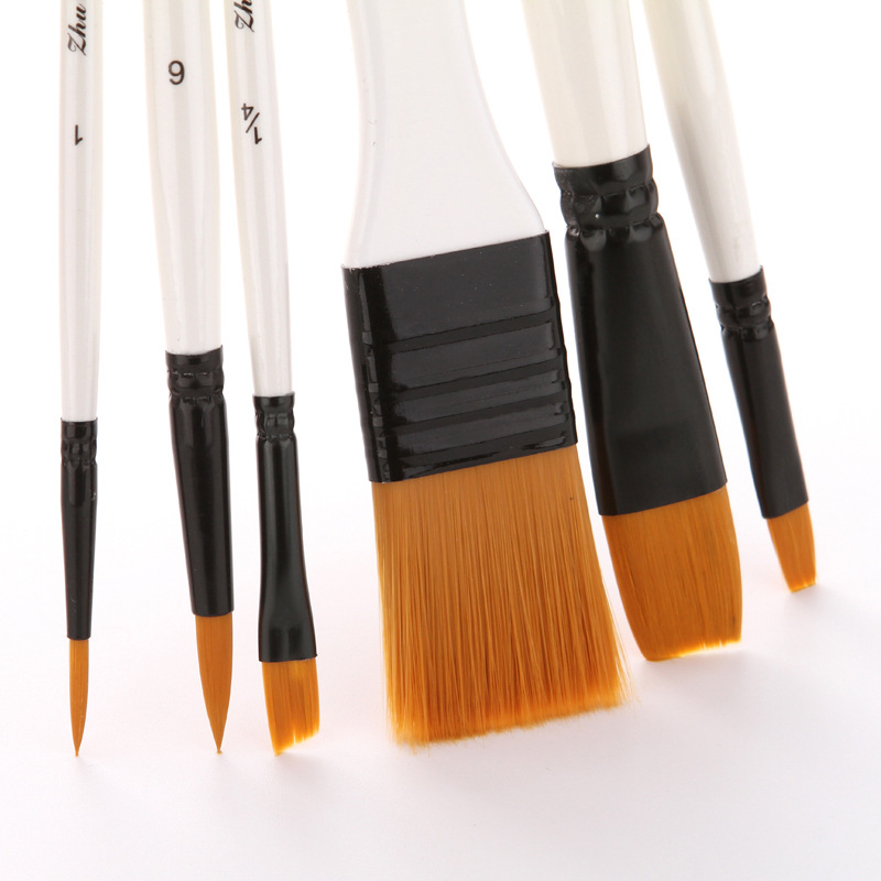 10Pcs Wooden Handle Paint Brus - Model Kit Acrylic Paint recension och pris