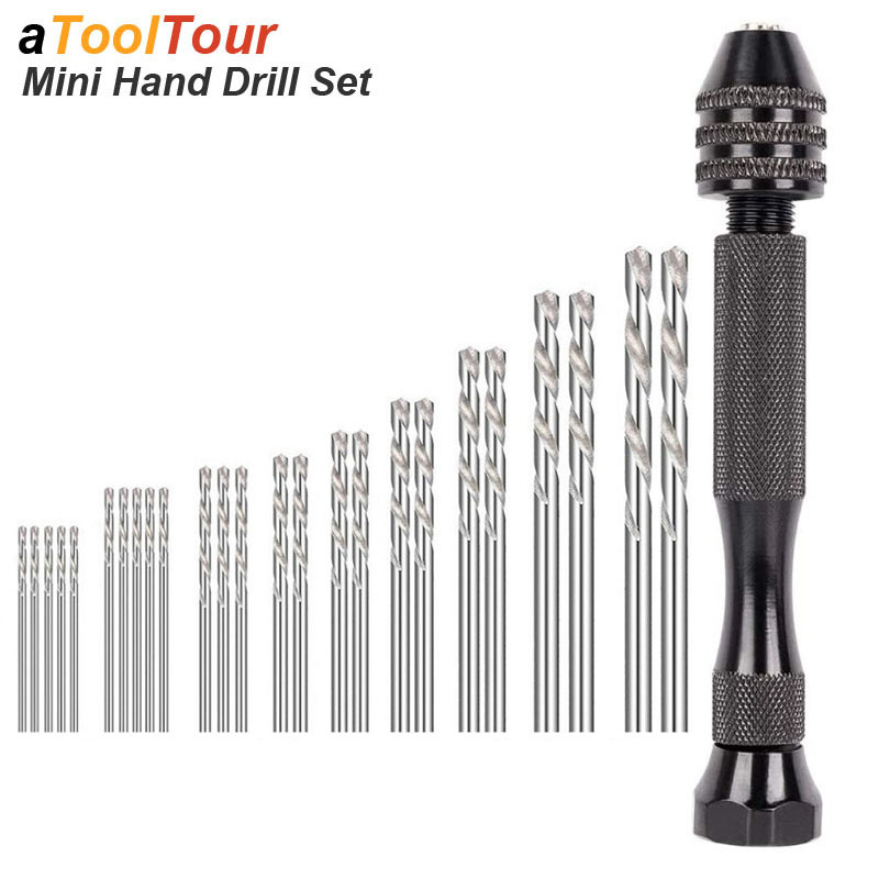 Micro Mini Hand Drill Bits Set - Pin Vice Micro recension och pris