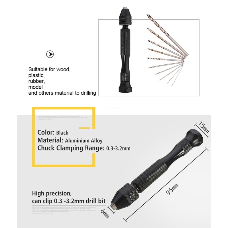 Micro Mini Hand Drill Bits Set - Pin Vice Micro recension och pris