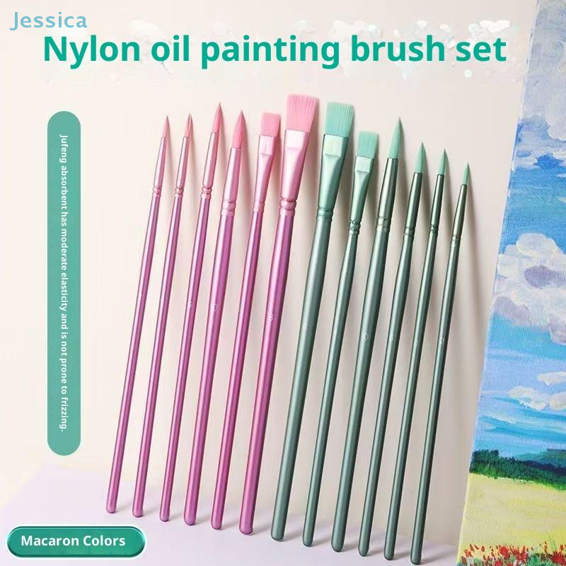 ♥Nylon Bristle Wooden Handle P - Model Kit Acrylic Paint recension och pris