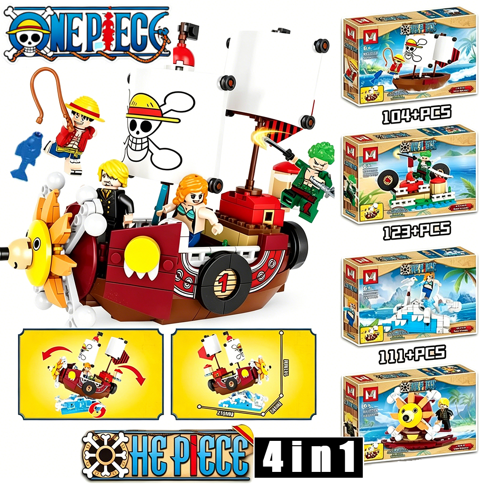 4in1 One Piece THOUSAND SUNNY  - Model Kit Thousand Sunny recension och pris