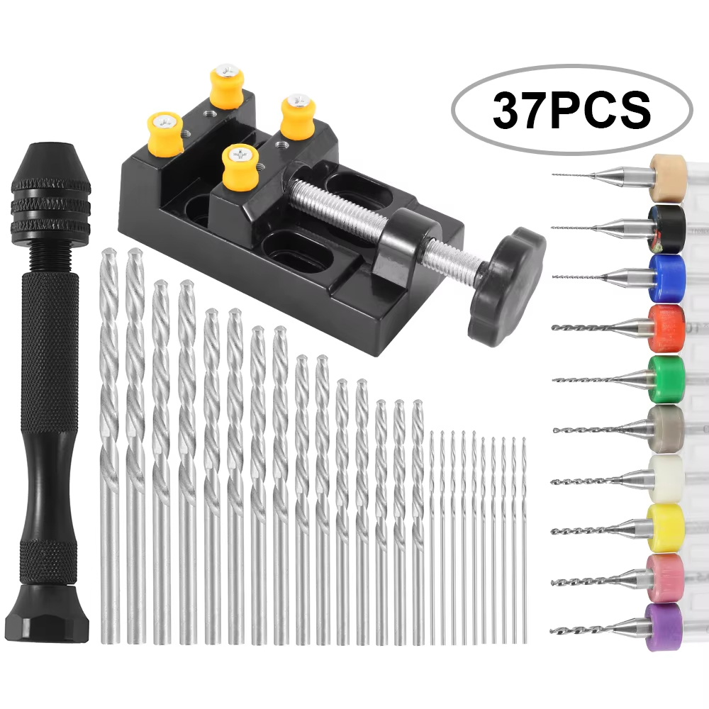 37Pcs Portable Hand Twist Dril - Pin Vice Micro recension och pris