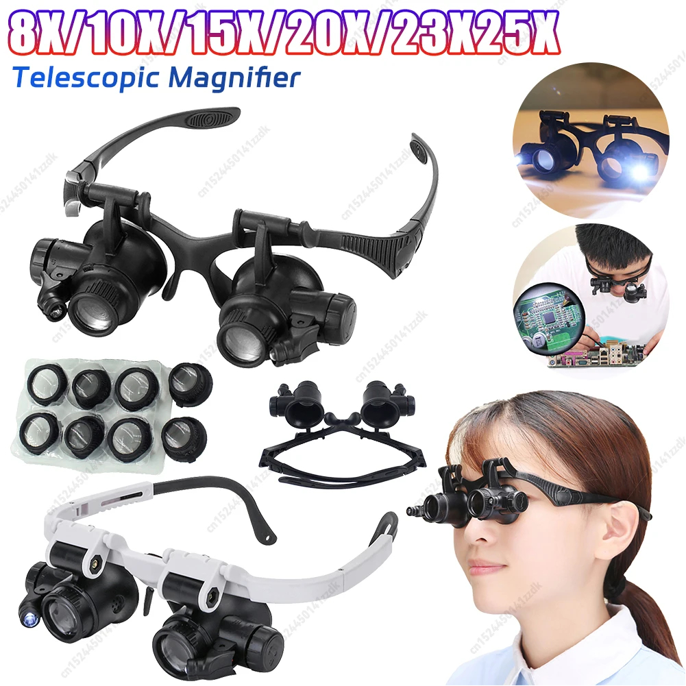 10-25X Head-Worn Magnifier wit - Magnifier With Light recension och pris