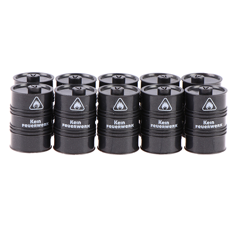 10Pcs Black Chemistry Oil Drum - Model Kit Chemistry recension och pris